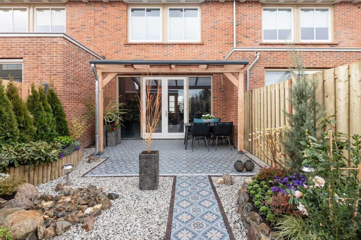 Douglas Terrasoverkapping Polycarbonaat Opaal Geschaafd 500 x 250 cm - Afbeelding 4